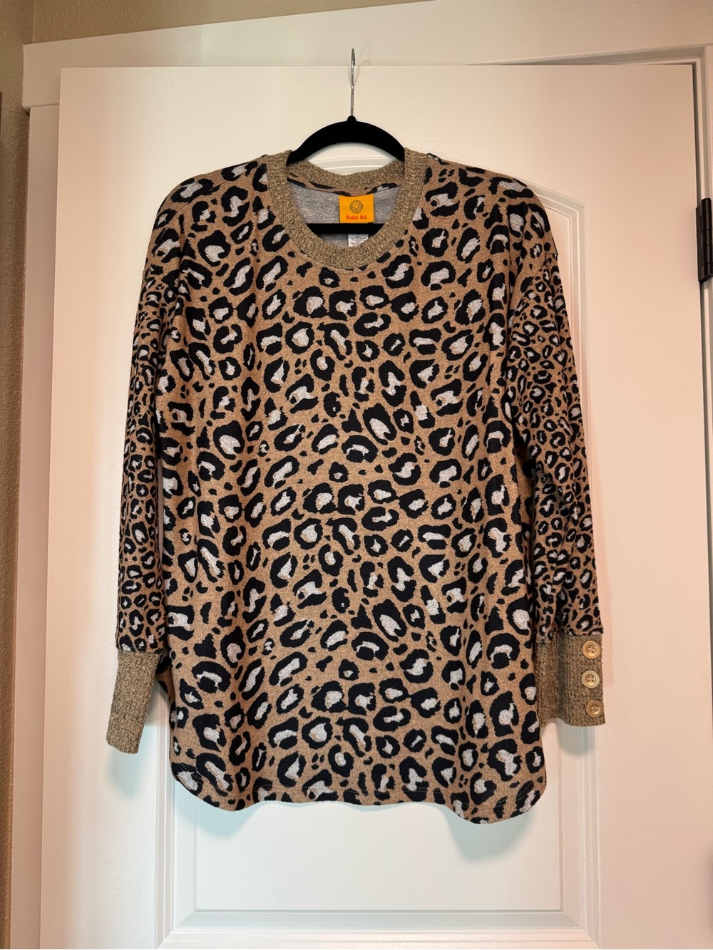 Ruby Rd. Yellow Logo Top with Neutral Trim